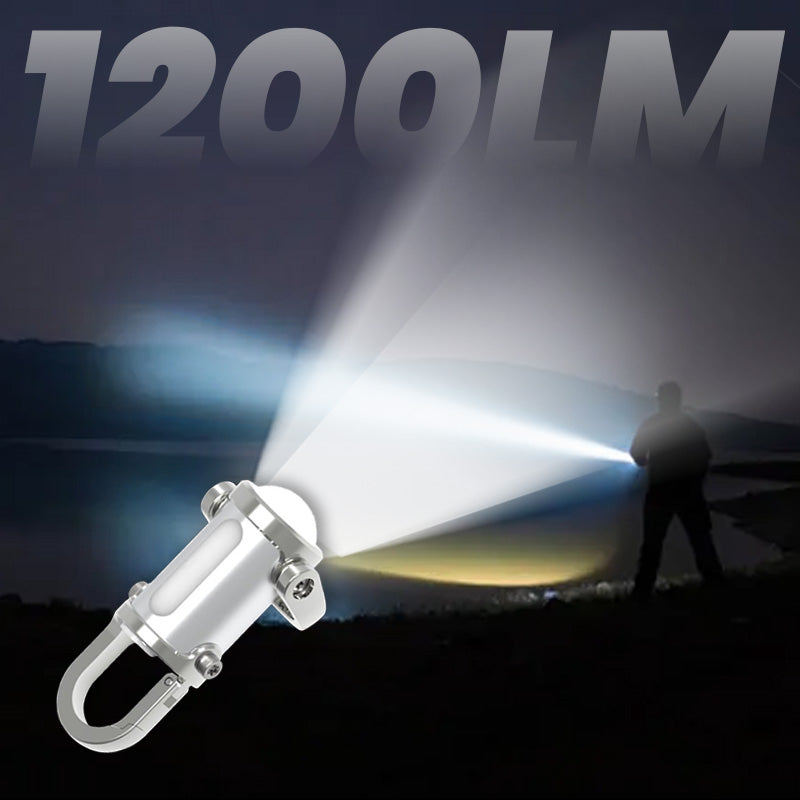 1200LM Ultra Bright Waterproof Mini Keychain Flashlight