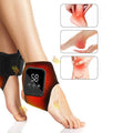 Sprained Ankle Elastic Bandage with Lace Up Brace and Heated Wrap Digital Massage Compression Sleeve - Image 1