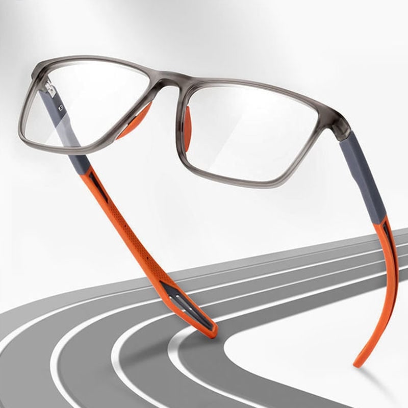 Spring Hinge Lightweight Rectangular Frame Reading Glasses Light Blocking Unisex - Image 1