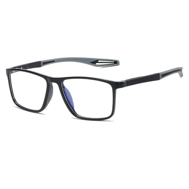 Spring Hinge Lightweight Rectangular Frame Reading Glasses Light Blocking Unisex - Image 10