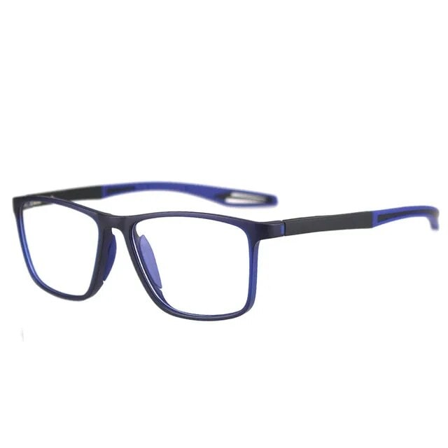 Spring Hinge Lightweight Rectangular Frame Reading Glasses Light Blocking Unisex - Image 7