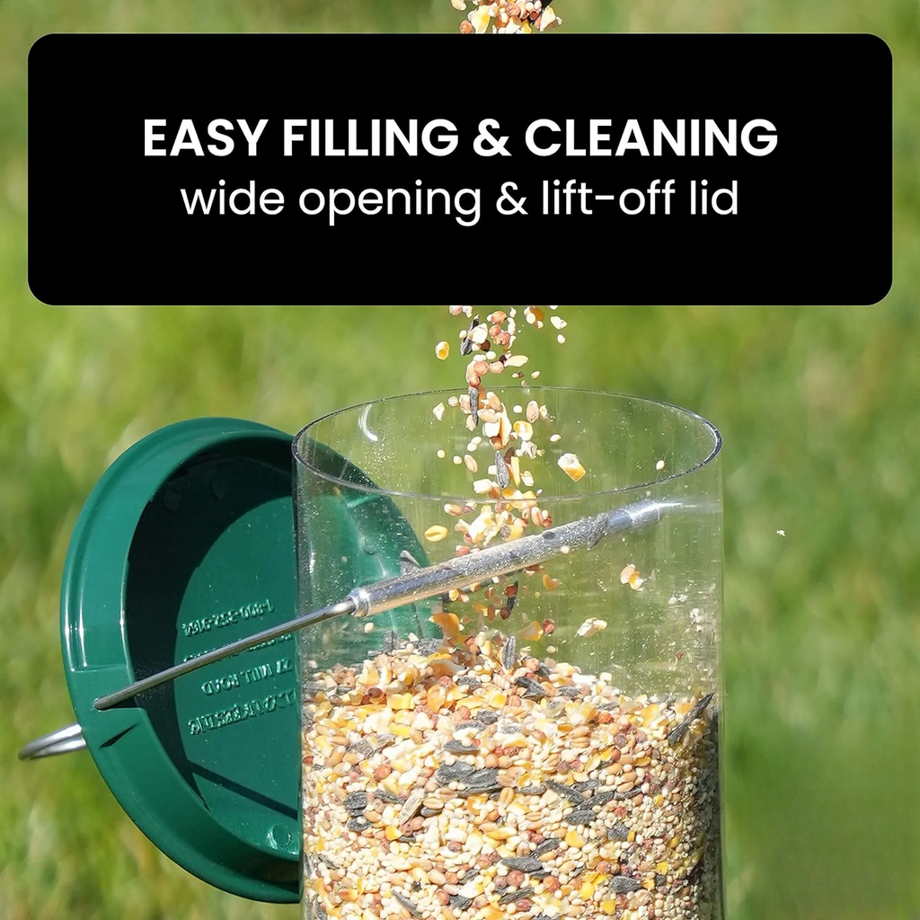 Squirrel Proof Bird Feeder with Weight-Activated Spinning Perch Tube - Image 10