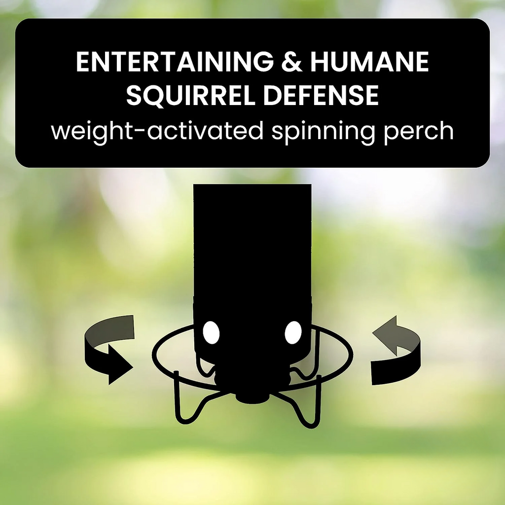 Squirrel Proof Bird Feeder with Weight-Activated Spinning Perch Tube - Image 4