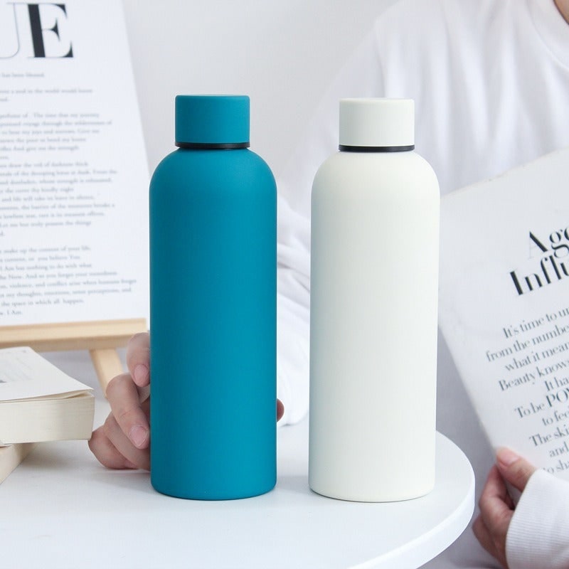 Stainless Steel Insulated Reusable Water Bottle Double Walled Matte Portable Non-slip - Image 2