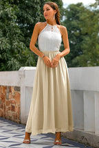 Madison | Halter Maxi Dress for Women - Perfect for Wedding Guests