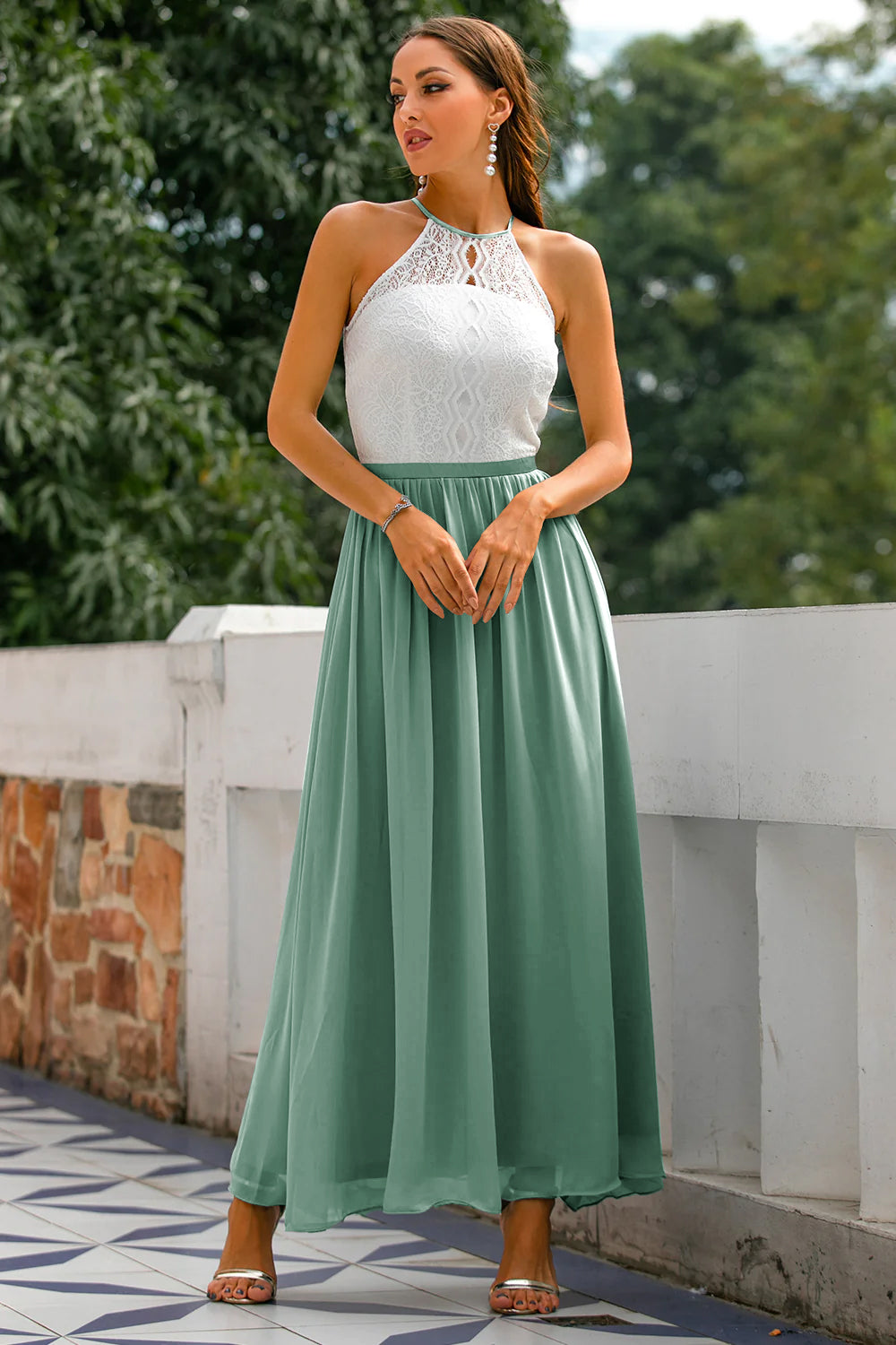 Madison | Halter Maxi Dress for Women - Perfect for Wedding Guests