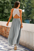 Madison | Halter Maxi Dress for Women - Perfect for Wedding Guests