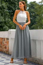 Madison | Halter Maxi Dress for Women - Perfect for Wedding Guests