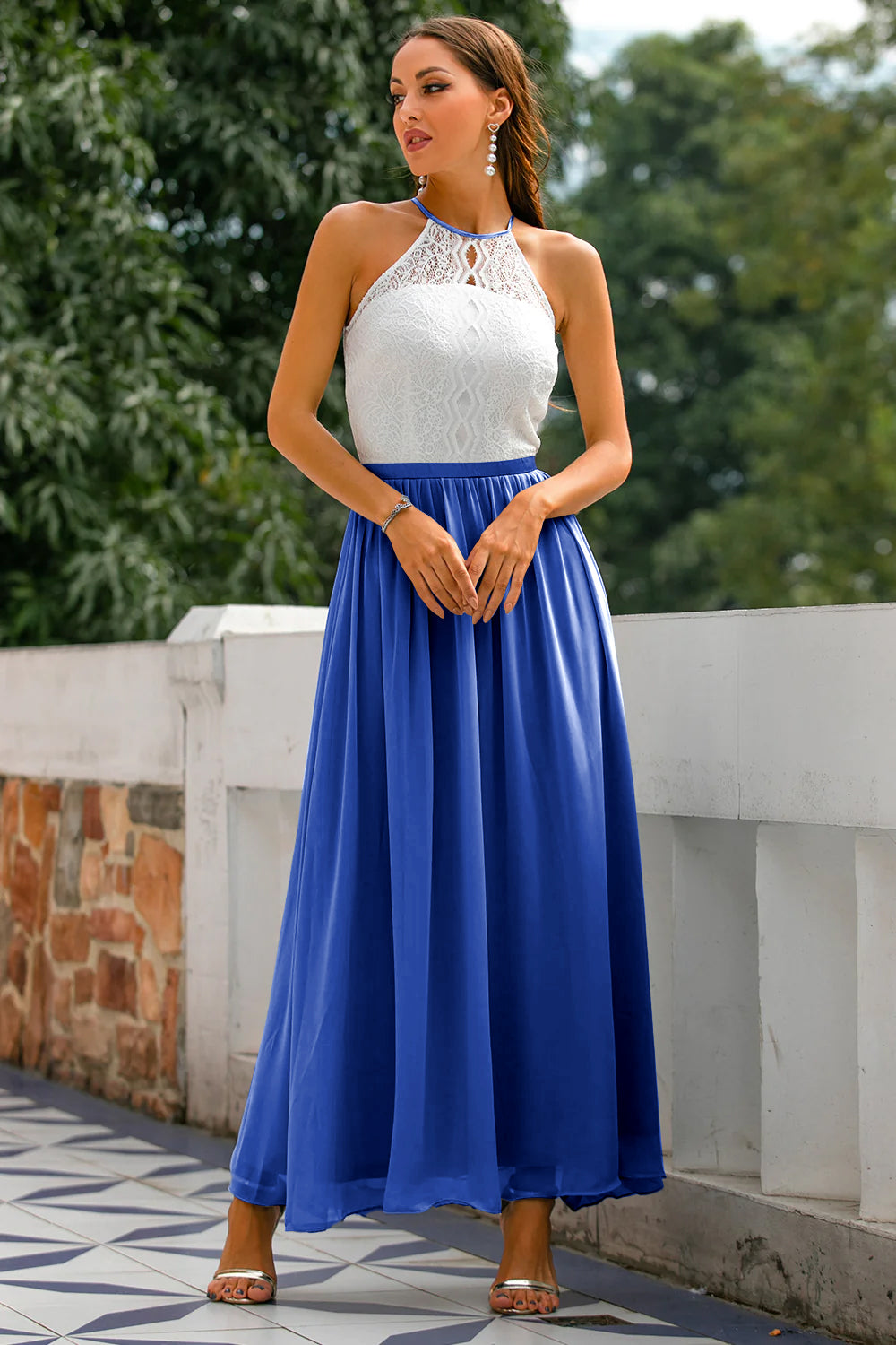 Madison | Halter Maxi Dress for Women - Perfect for Wedding Guests