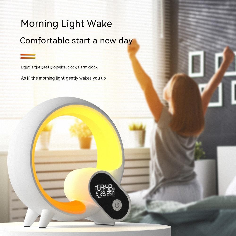 Sunrise Digital Alarm Clock with Sunlight Simulation Rgb Atmosphere Light and Smart Control - Image 3