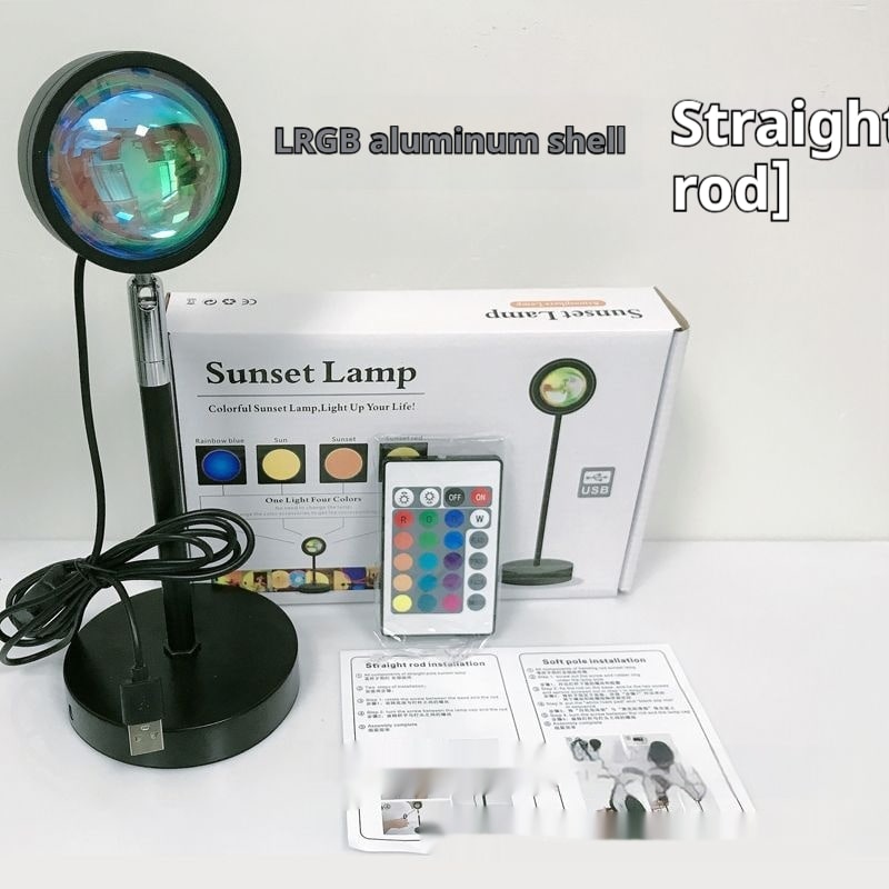 Sunset Lamp LED Projector Light with Adjustable Neck and Night Projection Ocean Wave - Image 15
