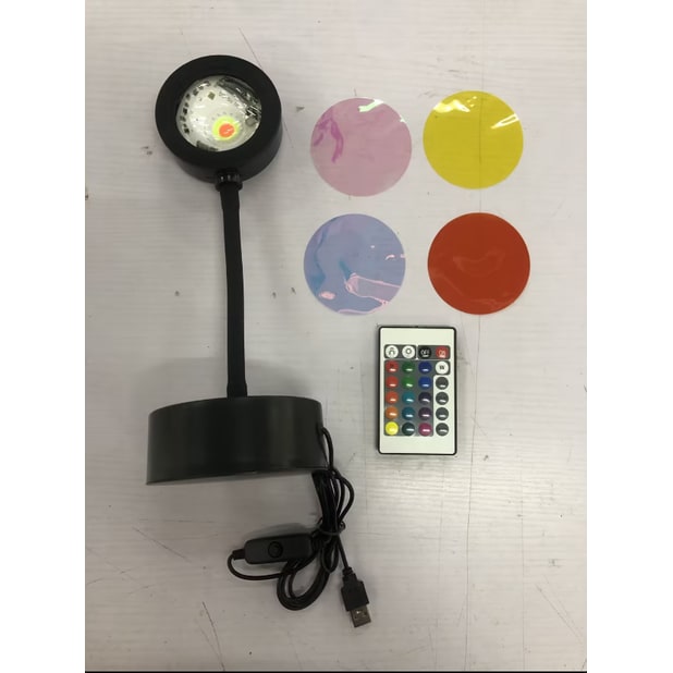Sunset Lamp LED Projector Light with Adjustable Neck and Night Projection Ocean Wave - Image 19