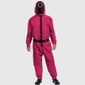 survival game Costume Jumpsuit with 3 Blind Mice Mask and Belt - Image 3