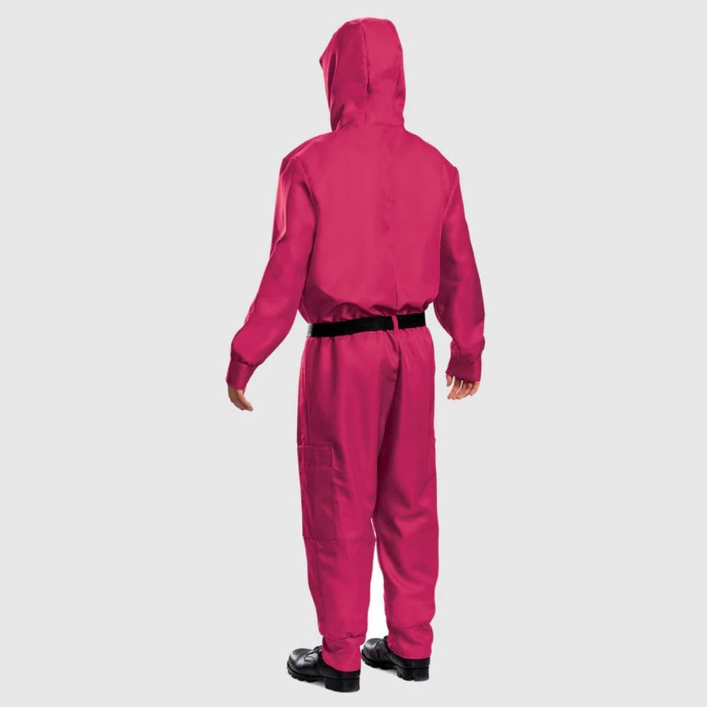 survival game Costume Jumpsuit with 3 Blind Mice Mask and Belt - Image 5