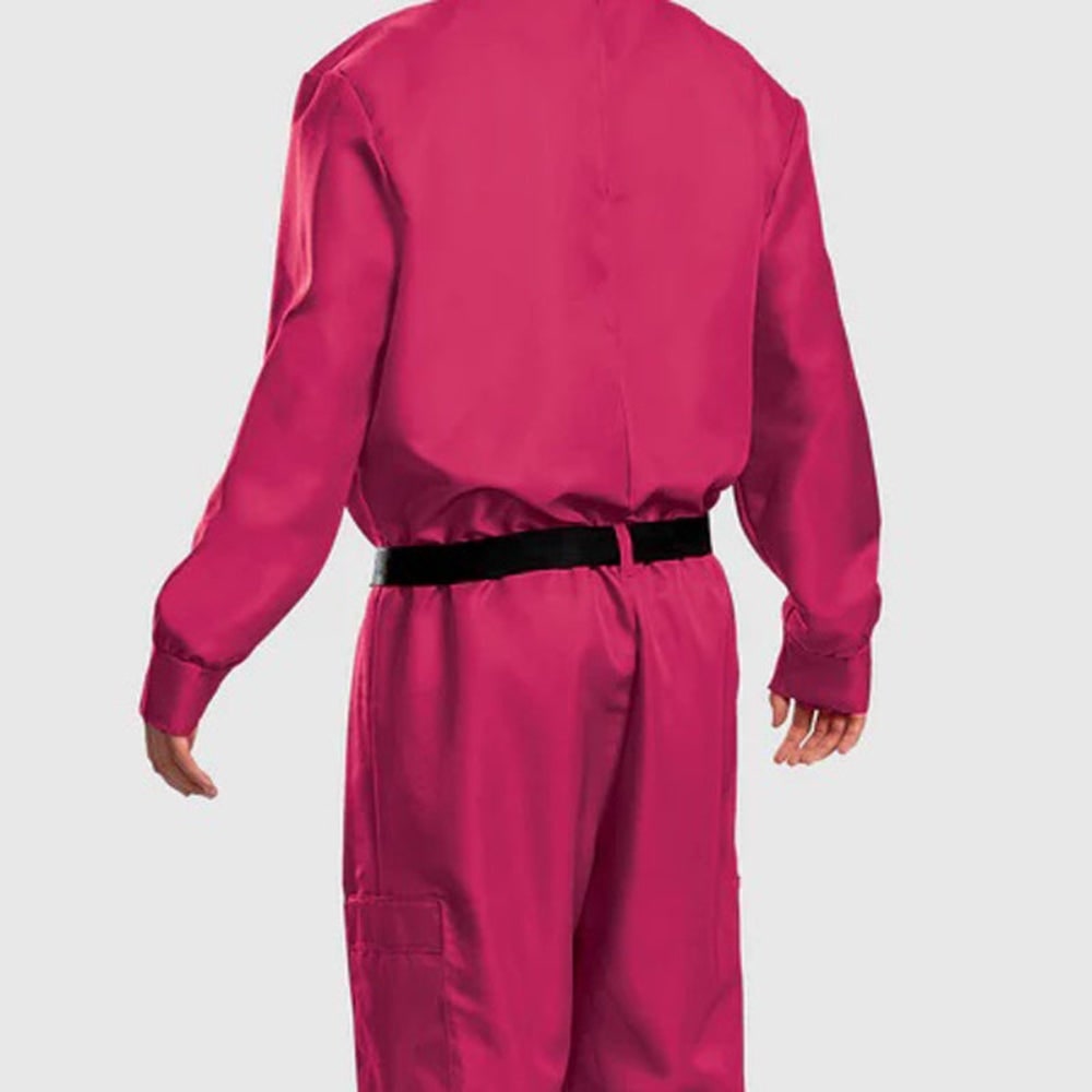 survival game Costume Jumpsuit with 3 Blind Mice Mask and Belt - Image 6