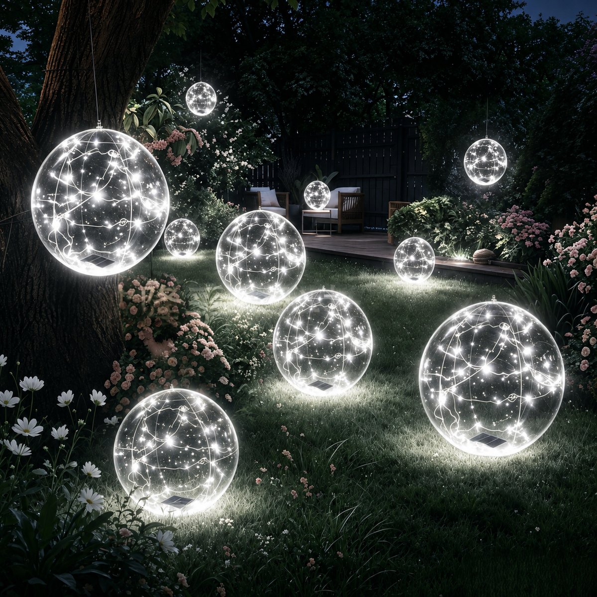Swimming Pool Lights LED Floating Solar Inflatable Sphere - Image 11