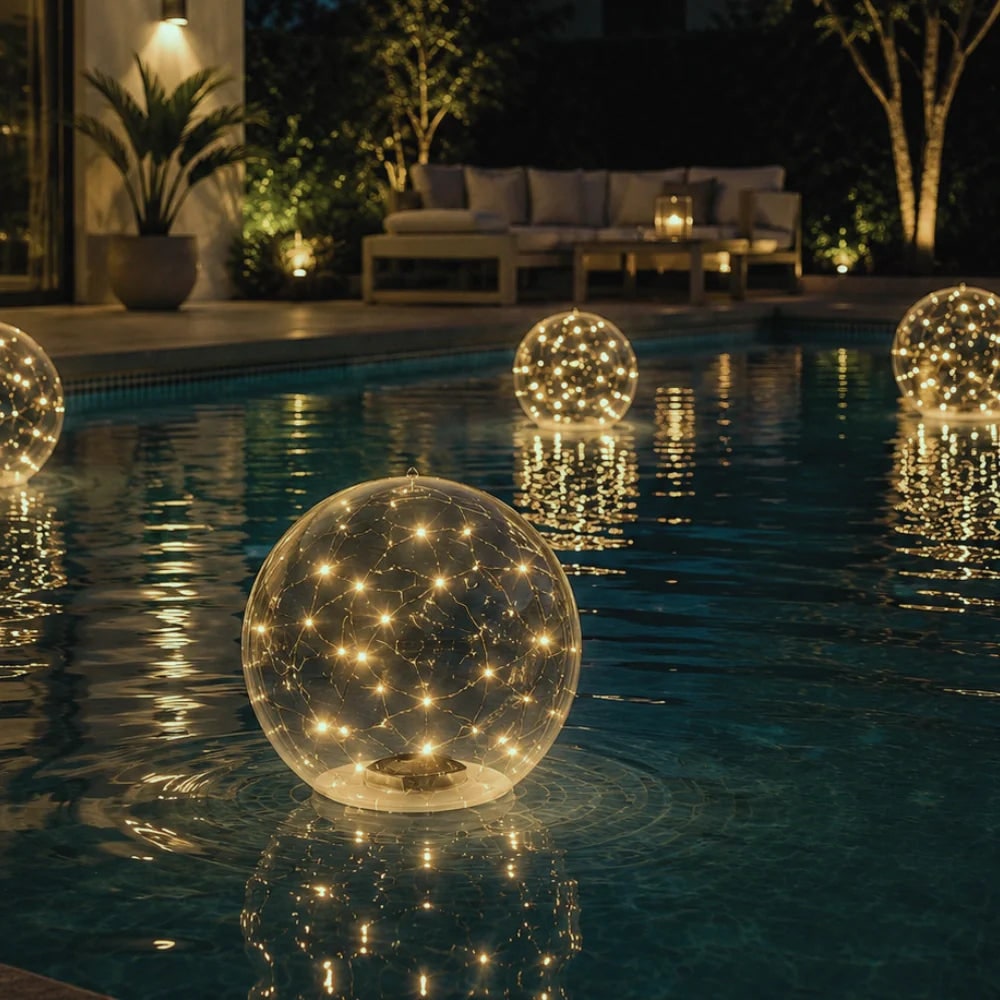 Swimming Pool Lights LED Floating Solar Inflatable Sphere - Image 2