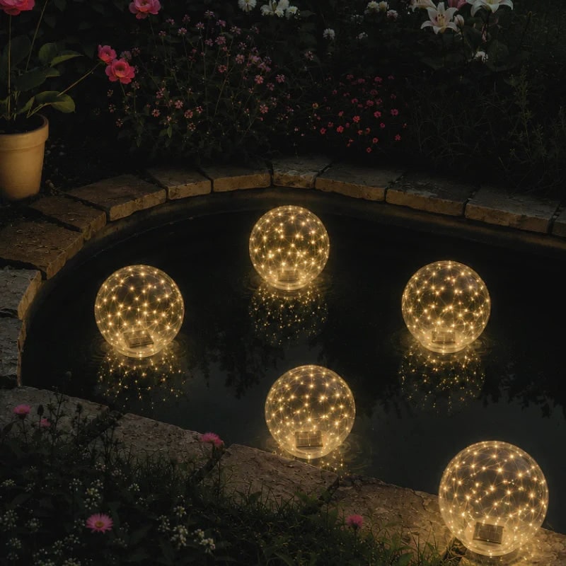 Swimming Pool Lights LED Floating Solar Inflatable Sphere - Image 4