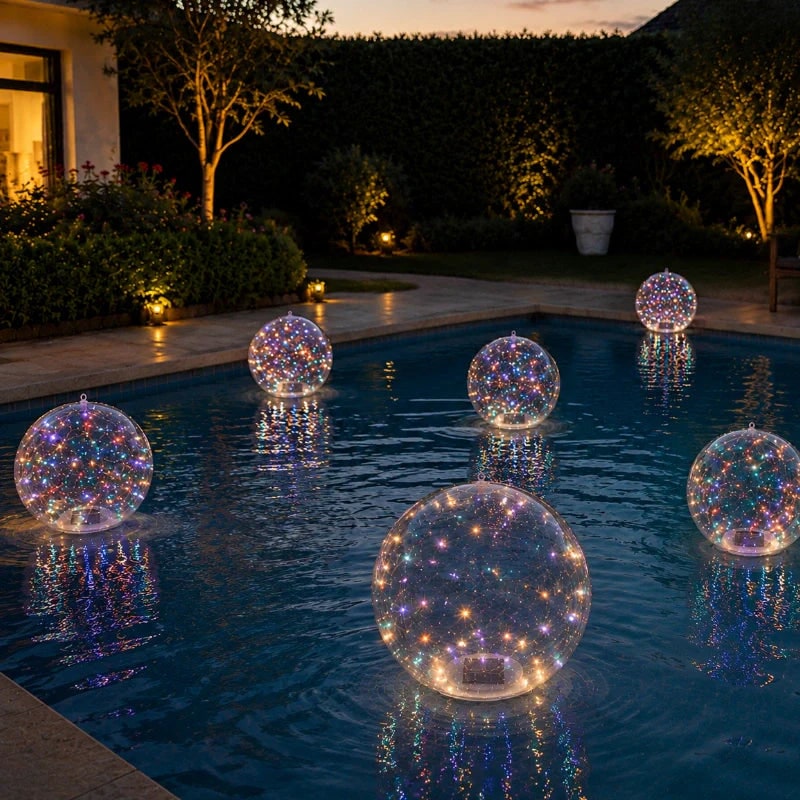Swimming Pool Lights LED Floating Solar Inflatable Sphere - Image 7