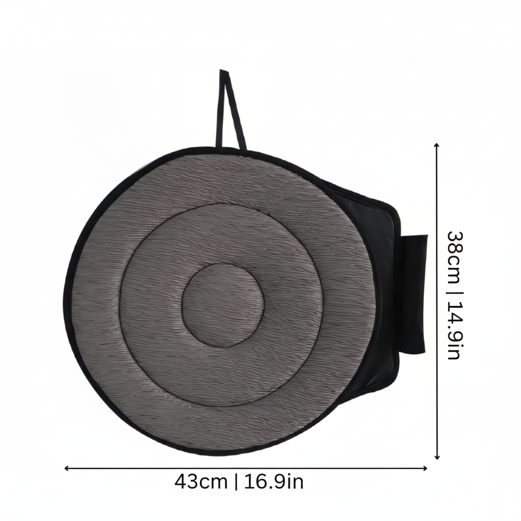 Swivel Seat Cushion Memory Foam Non-Slip Rotating Textured Portable 360 Degree - Image 3