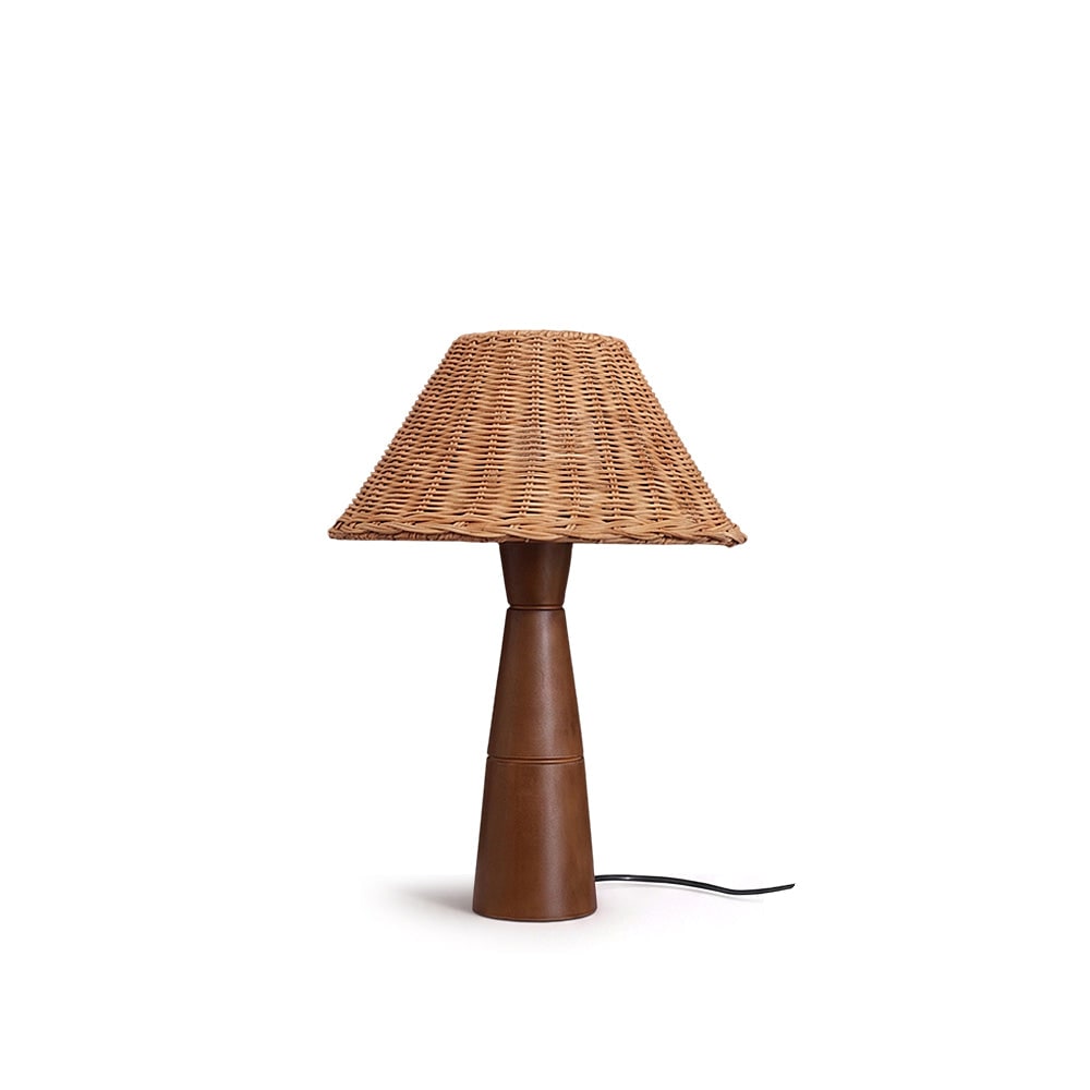 Table Lamp Bedside Lamp Living Room Lamp Wood Base LED Wood Base Lamp - Image 1
