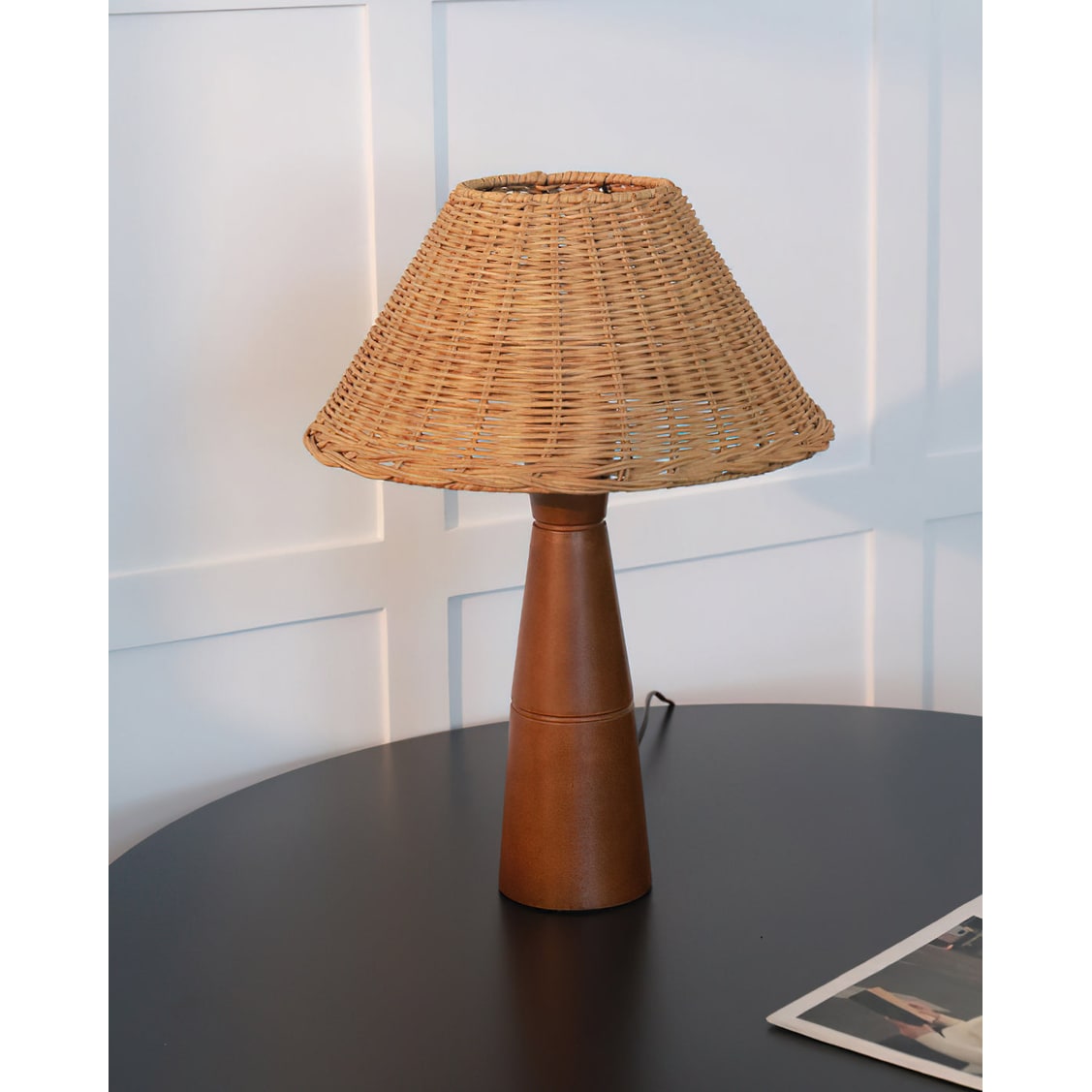 Table Lamp Bedside Lamp Living Room Lamp Wood Base LED Wood Base Lamp - Image 16