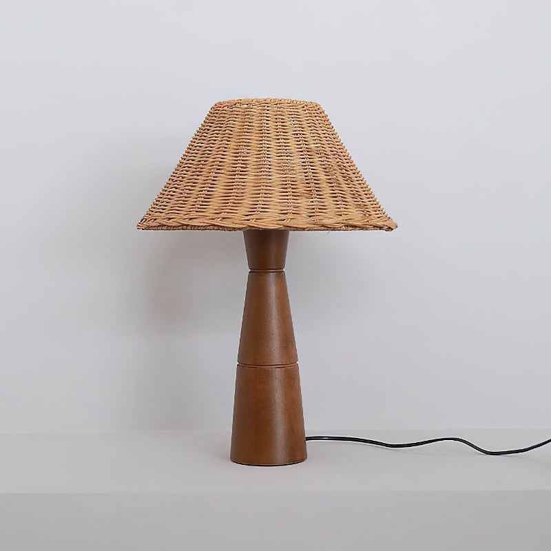 Table Lamp Bedside Lamp Living Room Lamp Wood Base LED Wood Base Lamp - Image 18