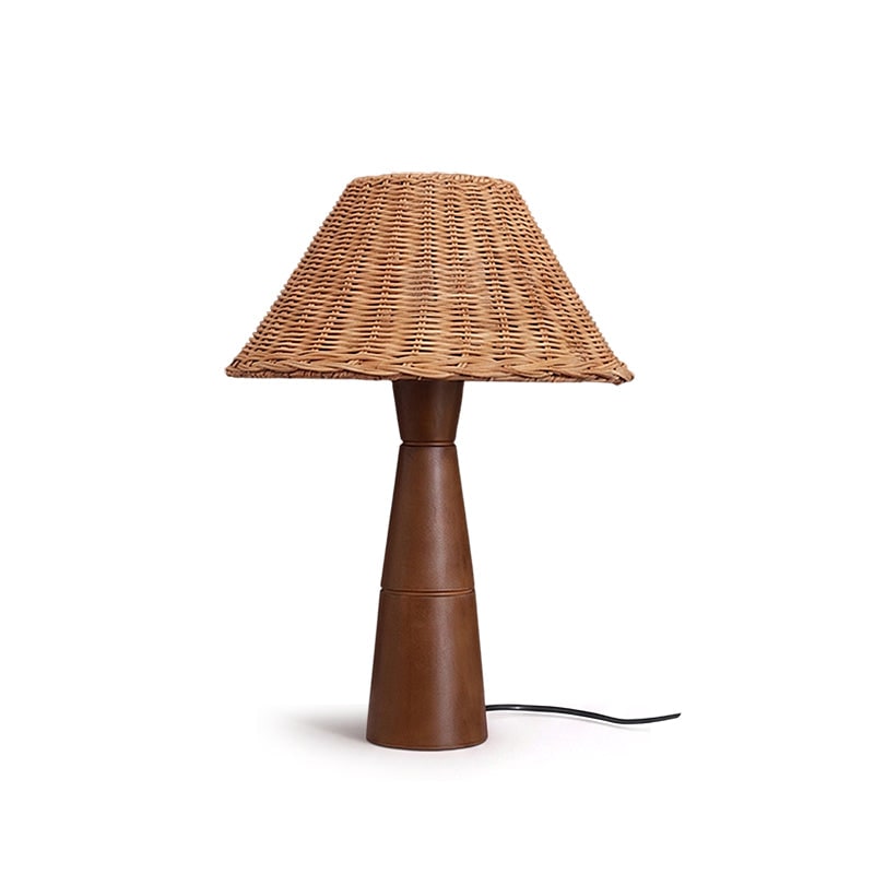 Table Lamp Bedside Lamp Living Room Lamp Wood Base LED Wood Base Lamp - Image 23