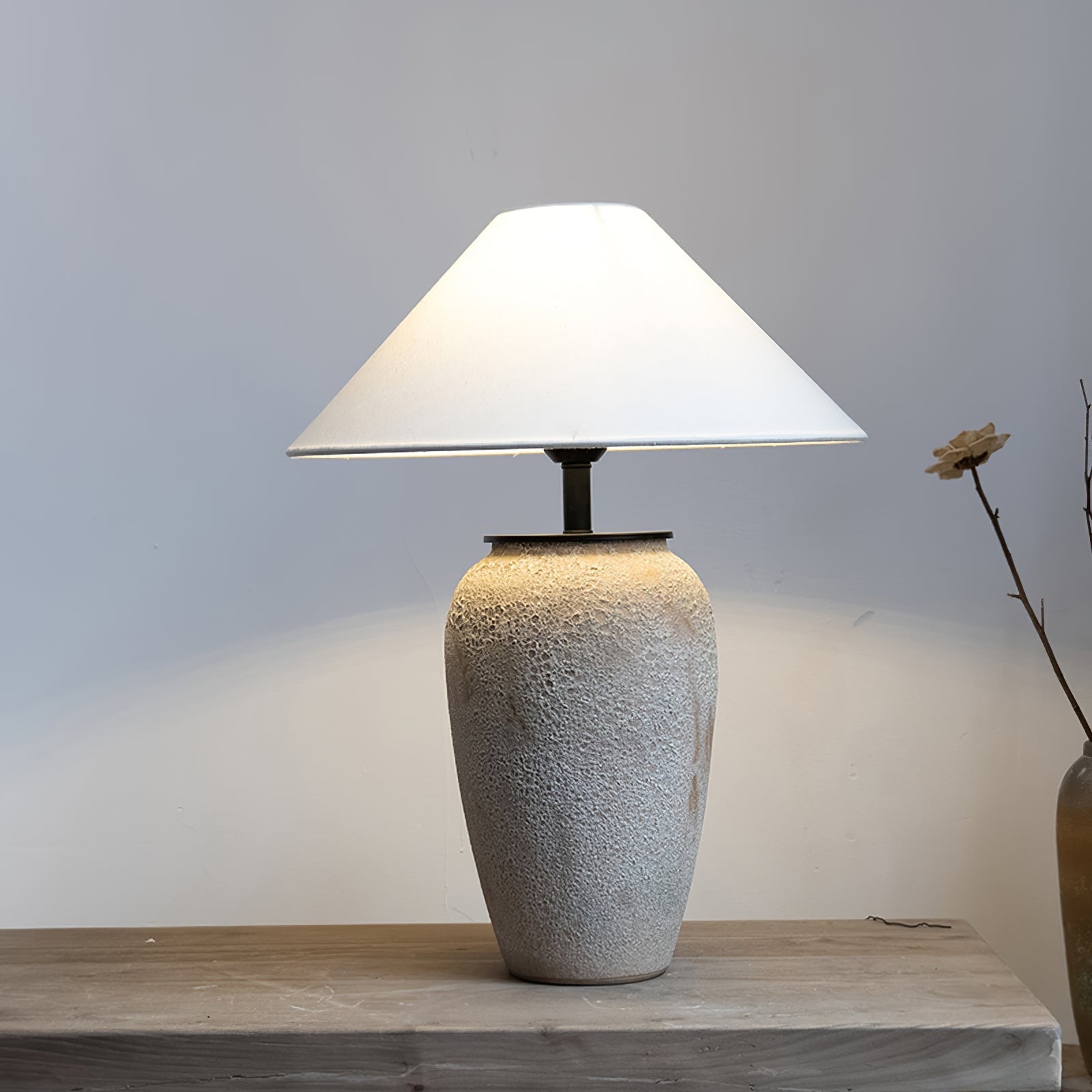 Table Lamp Ceramic Bedside Lamp Living Room Lamp Push Button Switch - Image 8