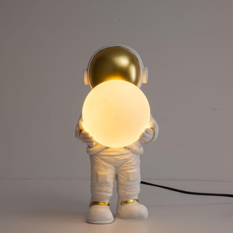 Table Lamp Mid Century Modern Touch Astronaut with Glowing Globe Bedside Set Of 2 - Image 13