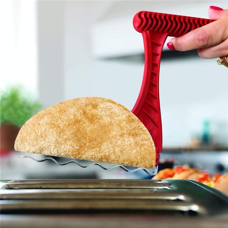 Taco Toaster Shell Maker Insert for Standard Slots with Heat Resistant Grip - Image 1