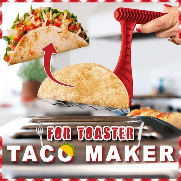 Taco Toaster Shell Maker Insert for Standard Slots with Heat Resistant Grip - Image 8
