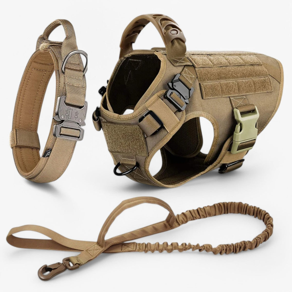 Tactical Dog Harness No Pull Non Vest with Molded Handle and Quick Release Buckle - Image 10
