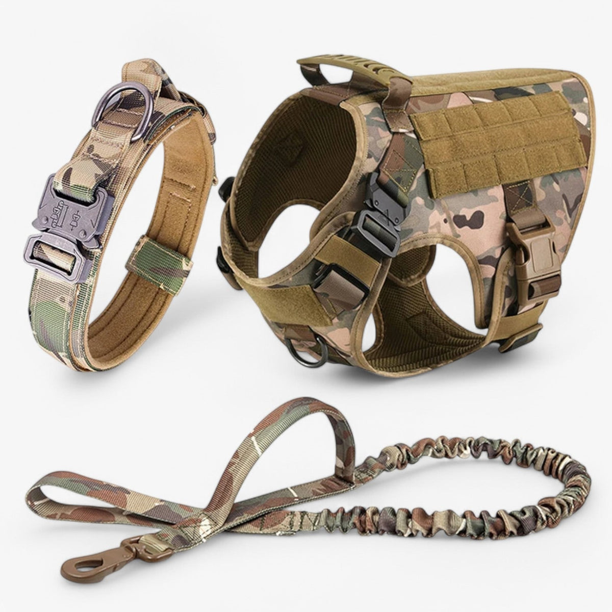 Tactical Dog Harness No Pull Non Vest with Molded Handle and Quick Release Buckle - Image 12