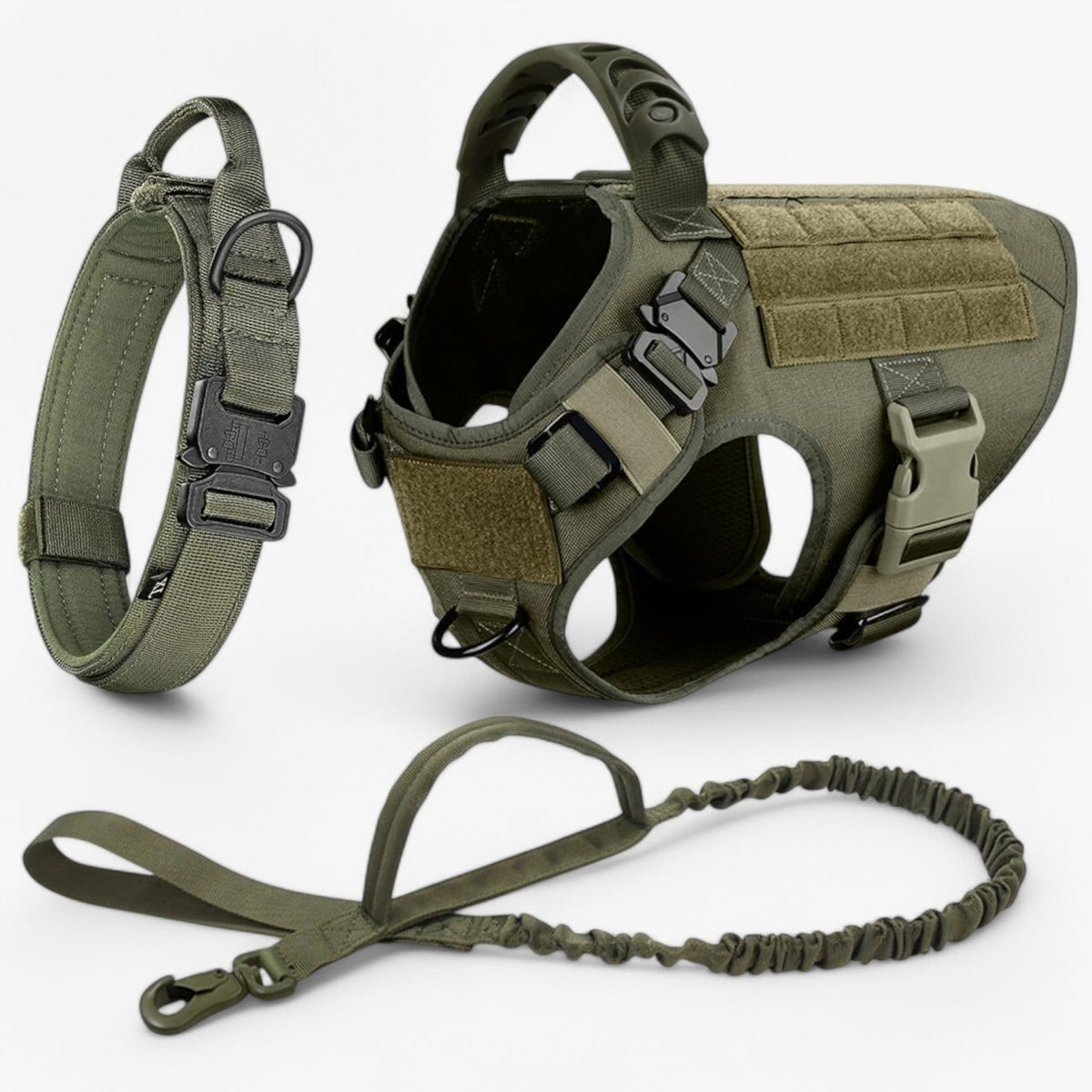 Tactical Dog Harness No Pull Non Vest with Molded Handle and Quick Release Buckle - Image 3