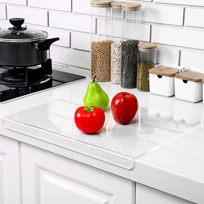 Tempered Glass Chopping Board with Non-Slip Surface for Kitchen Food Preparation - Image 4