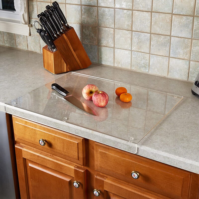 Tempered Glass Chopping Board with Non-Slip Surface for Kitchen Food Preparation - Image 5