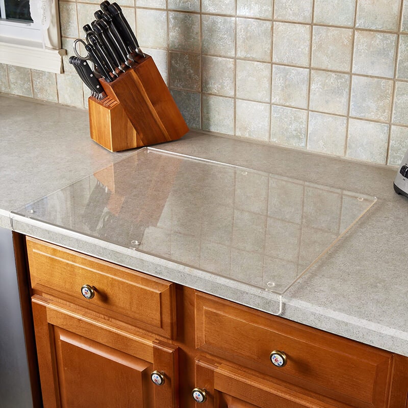 Tempered Glass Chopping Board with Non-Slip Surface for Kitchen Food Preparation - Image 8