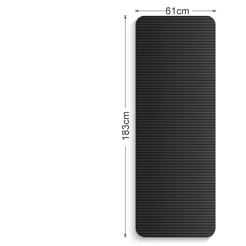 Thick Cushioned Exercise Mat for Bikram Yoga with Non-Slip Ribbed Texture - Image 8