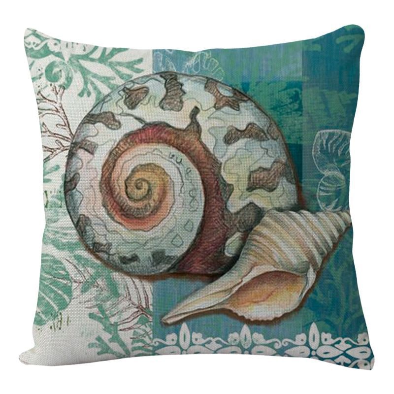 Throw Pillow Covers and Couch Cushion with Marine Life Print Square Decorative for Sofa - Image 20