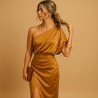 Elena Maroux. – Women’s Timeless Slim-Fit Dress with Elegant Minimalist Design