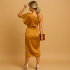 Elena Maroux. – Women’s Timeless Slim-Fit Dress with Elegant Minimalist Design