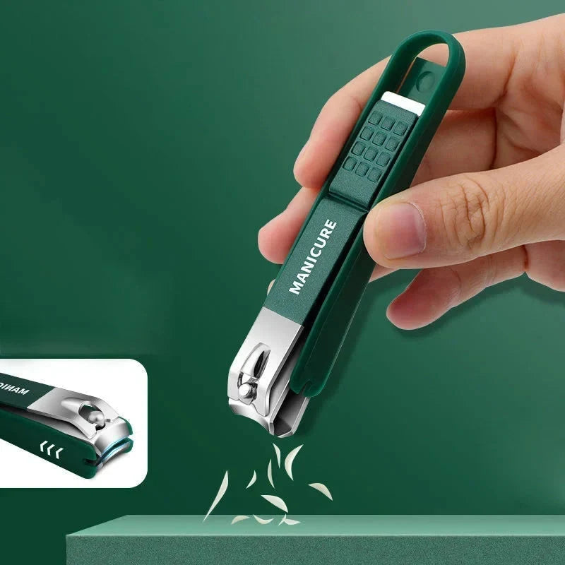 Toe Nail Clipper Set with Fingernail Stainless Steel Professional Tools File and Storage Case - Image 2