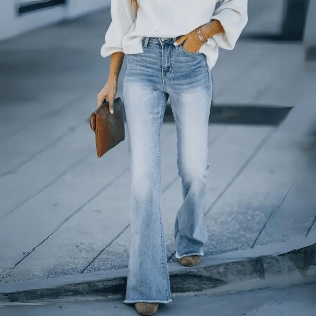 High-Waisted Flare Jeans for Women – Timeless Denim Pants for Casual Outfits and Chic Everyday Style