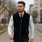 Men's Chic Knit Gilet – Comfortable and Timeless Style