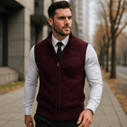 Men's Chic Knit Gilet – Comfortable and Timeless Style