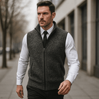 Men's Chic Knit Gilet – Comfortable and Timeless Style