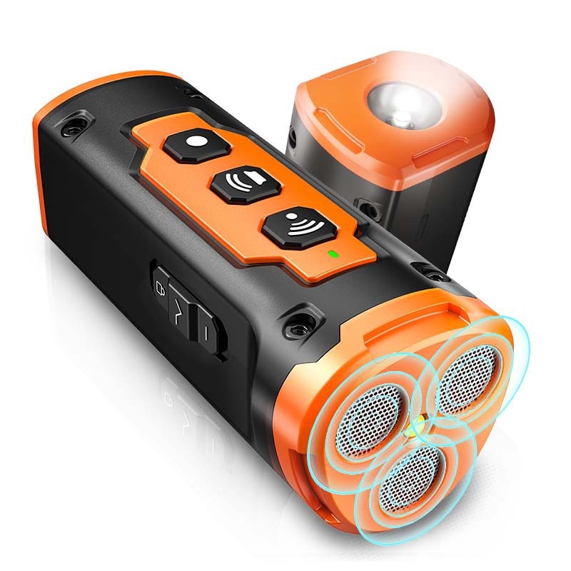 Ultrasonic Dog Deterrent and Repeller Device with LED Flashlight and Wrist Strap - Image 1