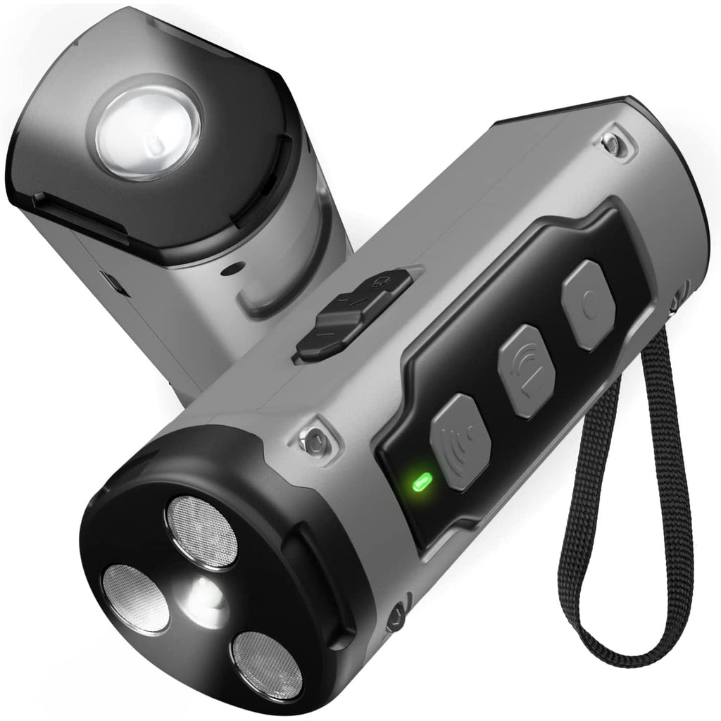 Ultrasonic Dog Deterrent and Repeller Device with LED Flashlight and Wrist Strap - Image 4