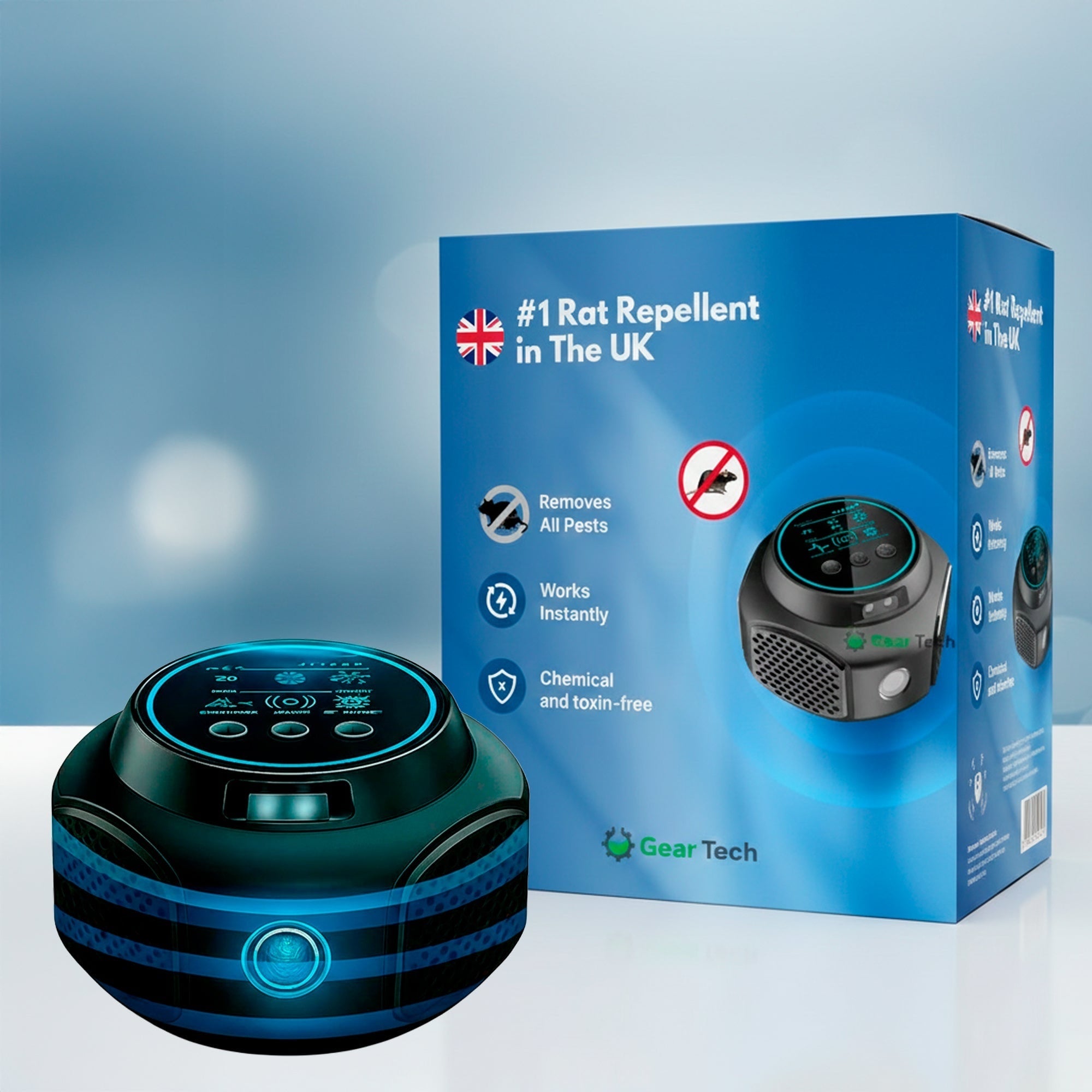 Ultrasonic Mouse Repellent and Pest Repeller for Mice with Plug-In Electronic Rodent Deterrent - Image 1